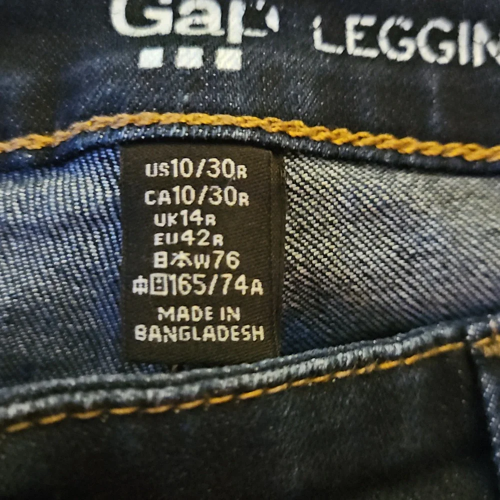 GAP Dark Wash Legging Jeans Size 10/30R